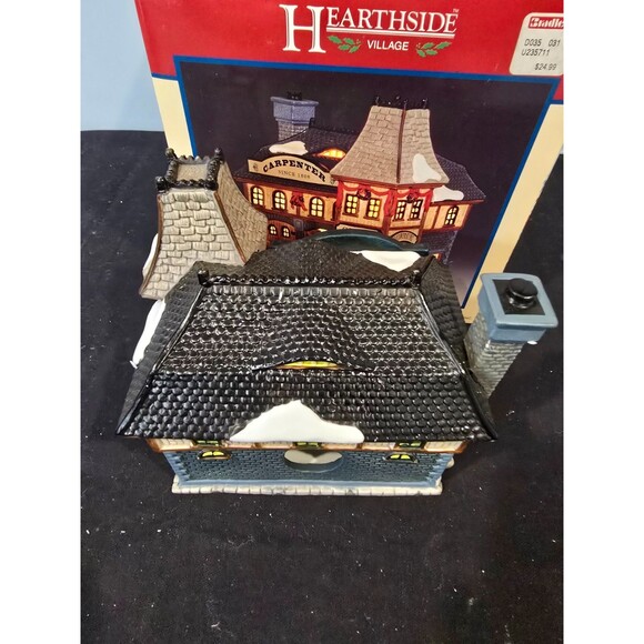 Lemax “Chet’s Carpentry & Wood Shop” 2000 Hearthside Village Porcelain Building - Picture 8 of 11